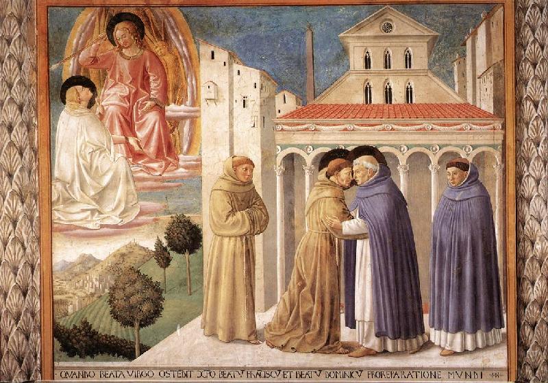 GOZZOLI, Benozzo Scenes from the Life of St Francis (Scene 4, south wall) sdg Spain oil painting art